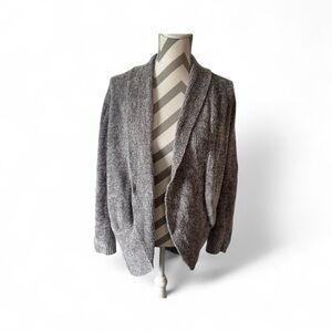 Womens Kim Rogers Gray Open Front Cardigan Sweater – Medium